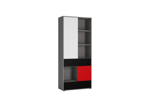 LASER LASR01 - Polcos szekrény (2 ajtós-2 fiókos)