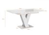 MASIV - Étkezőasztal - magasfényű fehér 