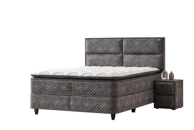 VESTA 160 boxspringágy - antracit