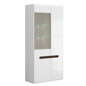 AZTECA TRIO - REG1W1D/19/9 - vitrin, fehér/fehér fényes