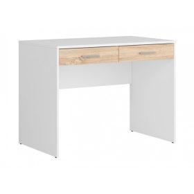   BRW NEPO PLUS két fiókos íróasztal - fehér/sonoma tölgy (BIU2S)