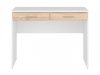 NEPO PLUS két fiókos íróasztal - fehér/sonoma tölgy (BIU2S)
