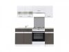 JUNONA LINE 170 - konyhablokk (Wolfram szürke/fényes fehér)
