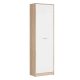 BRW NEPO PLUS polcos szekrény - sonoma tölgy/fehér (REG1D)