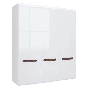   AZTECA TRIO - SZF3D/21/18 - gardrobszekrény, fehér/fehér fényes