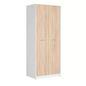 BRW NEPO PLUS ruhásszekrény - fehér/sonoma tölgy (SZF2D)