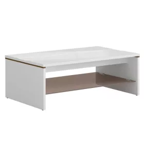   AZTECA TRIO - LAW/4/11 - dohányzóasztal, fehér fényes/canterbury tölgy