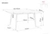BRANDO - Kihúzható Étkezőasztal