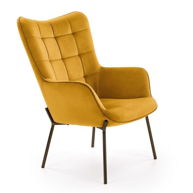 CASTEL - fotel - Mustársárga