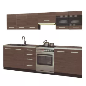 AMANDA 1 260 - Konyhablokk (fahéj akác/wenge)