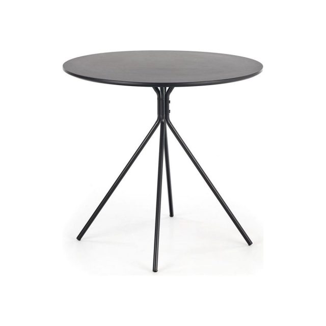 FONDI - Kerek étkezőasztal (fekete)