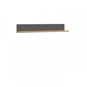 BRW HESEN - Függőpolc - grafit/artisan tölgy
