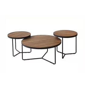 DEMETER II - 3-részes Dohányzóasztal-szett (dió)