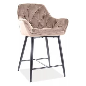 CHERRY H-2 Velvet - Bárszék (Bézs)