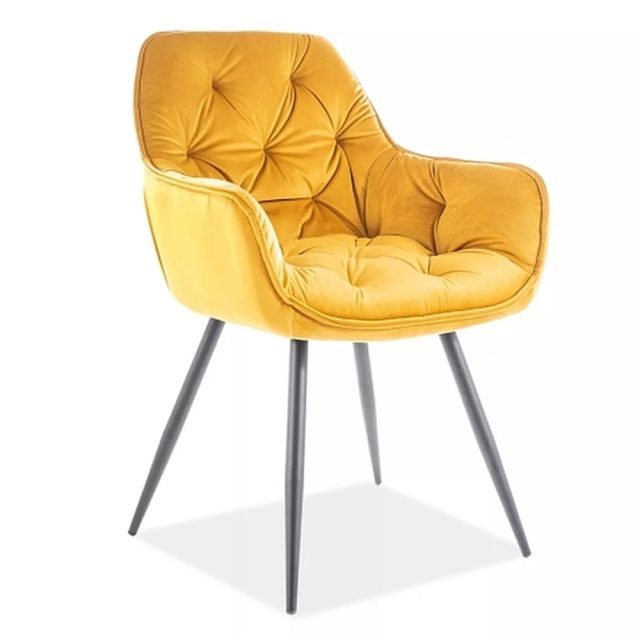 CHERRY Velvet - Étkezőszék (Curry)