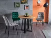 CHIC Velvet Szék (fekete/Sötétzöld)