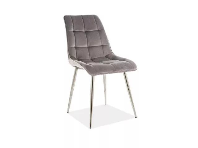 CHIC Velvet Szék (króm/Szürke)