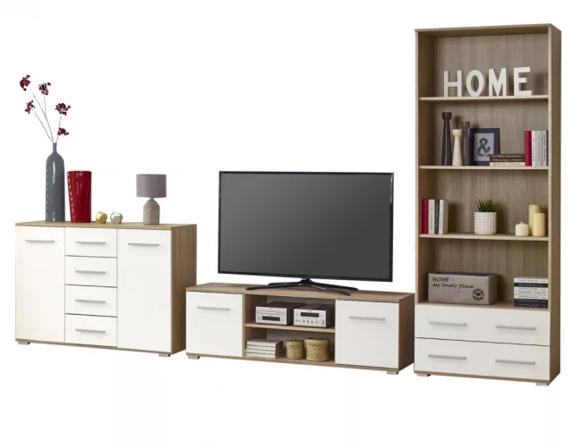 LIMA - Nappali-szett (sonoma tölgy/fehér)