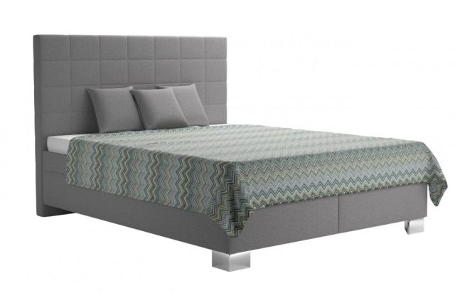 Vilma 160 franciaágy (ágyráccsal, matrac nélkül) - Geo 20/ Prima 13 grey