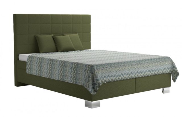Vilma 160 franciaágy (ágyráccsal, matrac nélkül) - Geo 20/ Prima 10 olive