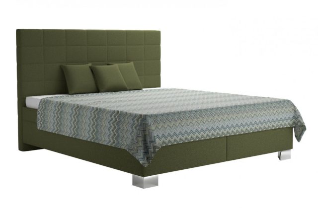 Vilma 180 franciaágy (ágyráccsal, matrac nélkül) - Geo 20/ Prima 10 olive