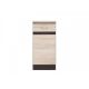 JUNONA LINE - D1D/40/82_P - Alsószekrény elem, jobbos (Sonoma tölgy/wenge)