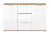 BRW ZELE - Komód (wotan tölgy/fényes fehér) KOM2D3S