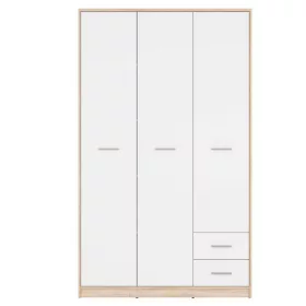 BRW NEPO PLUS szekrény - sonoma tölgy/fehér (SZF3D2S)