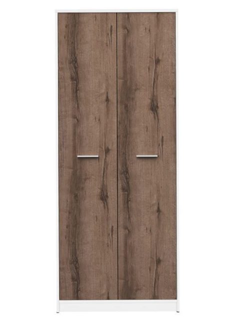 BRW NEPO PLUS ruhásszekrény - fehér/monastery tölgy (SZF2D)