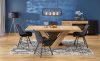 BRANDON - Kihúzható étkezőasztal (wotan tölgy/fekete) 160-200 cm