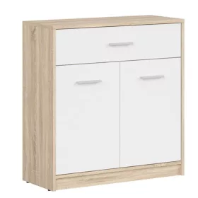   BRW NEPO PLUS két ajtós/egy fiókos komód - sonoma tölgy/fehér (KOM2D1S)