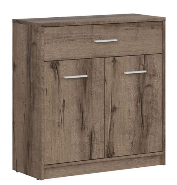 BRW NEPO PLUS két ajtós/egy fiókos komód - monastery tölgy (KOM2D1S)