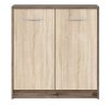BRW NEPO PLUS két ajtós komód - monastery tölgy/sonoma tölgy (KOM2D)