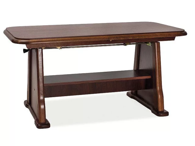 BEATA - Kihúzható asztal, állítható magassággal (dió)