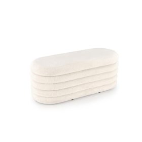 BLISS - Tárolós ülőpad (krém bouclé)