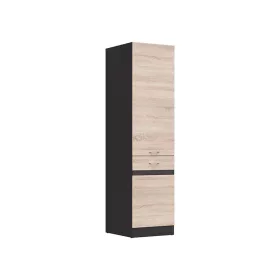   JUNONA LINE - D2D/50/195-L - Magasszekrény elem, balos (Sonoma tölgy/wenge)