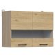 JUNONA LINE - G2W/80/57 - Vitrines felsőszekrény elem (bernstein tölgy)