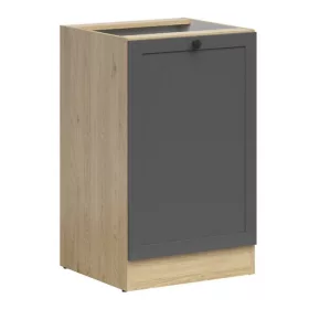   JUNONA LINE - D1D/50/82_L - Alsószekrény elem, balos (bernstein tölgy/grafit)