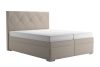 GELA boxspring ágy - 160 x 200 cm - krém 