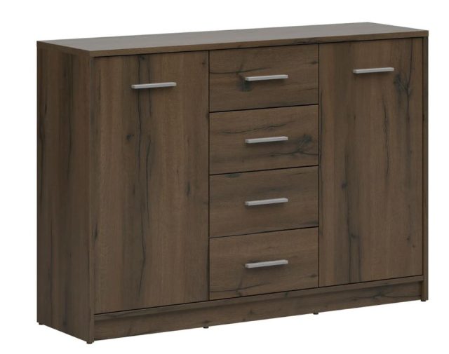 BRW NEPO PLUS komód - nemes tölgy (KOM2D4S)