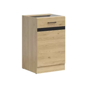   JUNONA LINE - D1D/50/82_L - Alsószekrény elem, balos (bernstein tölgy/wenge)