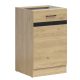 JUNONA LINE - D1D/50/82_P - Alsószekrény elem, jobbos (bernstein tölgy/wenge)