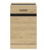 JUNONA LINE - D1D/50/82_P - Alsószekrény elem, jobbos (bernstein tölgy/wenge)