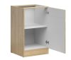 JUNONA LINE - D1D/50/82_P - Alsószekrény elem, jobbos (bernstein tölgy/wenge)
