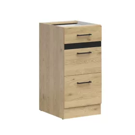   JUNONA LINE - D3S/40/82 - Alsószekrény elem (bernstein tölgy/wenge)