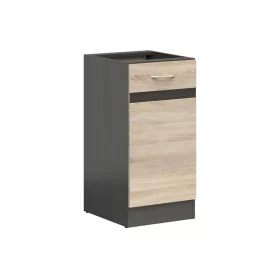   JUNONA LINE - D1D/40/82_P - Alsószekrény elem, jobbos (Sonoma tölgy/wenge)