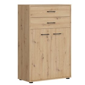   SPACE OFFICE két ajtós, két fiókos alacsony szekrény (REG2D2S) - artisan tölgy