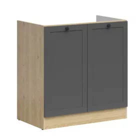   JUNONA LINE - DK2D/80/82 - Mosogatószekrény elem (bernstein tölgy/grafit)