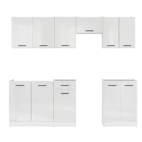   JUNONA LINE 230 VER 2 konyhablokk - fehér/fényes kréta fehér