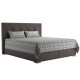 GELA boxspring ágy - 180 x 200 cm - barna